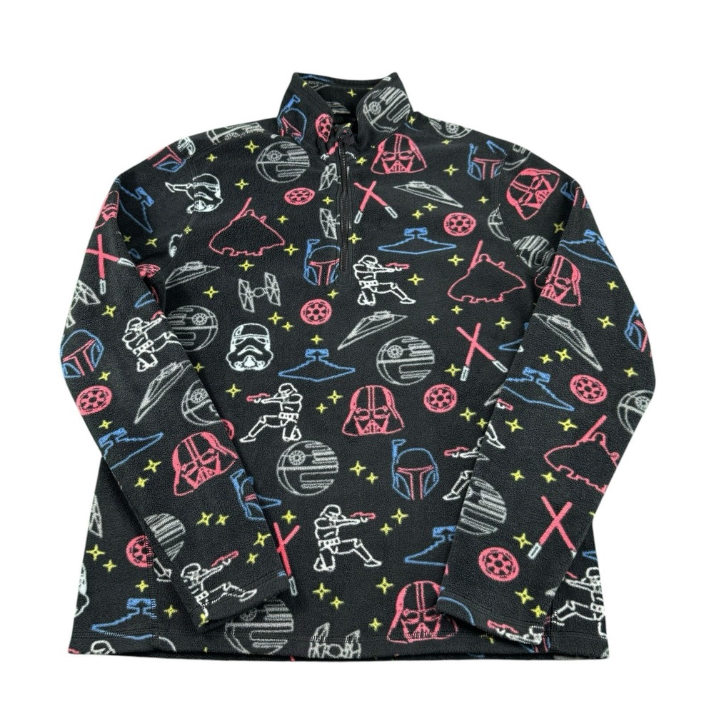 Chubbies x Star Wars Quarter Zip Fleece Jacket The Imperial Fleece Men Small